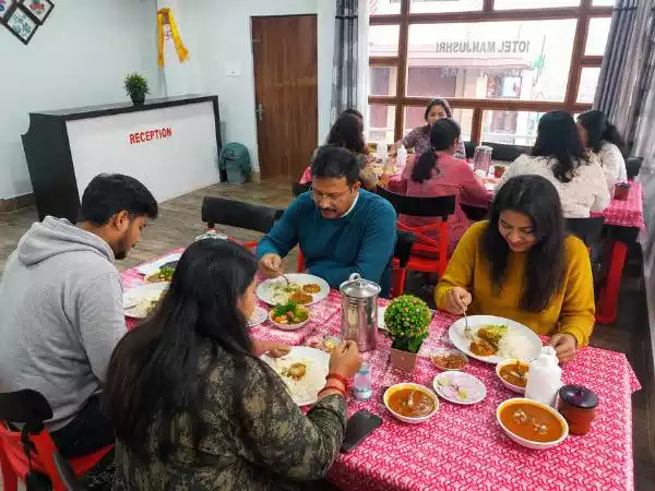 Dining experience at Hotel Manjushree